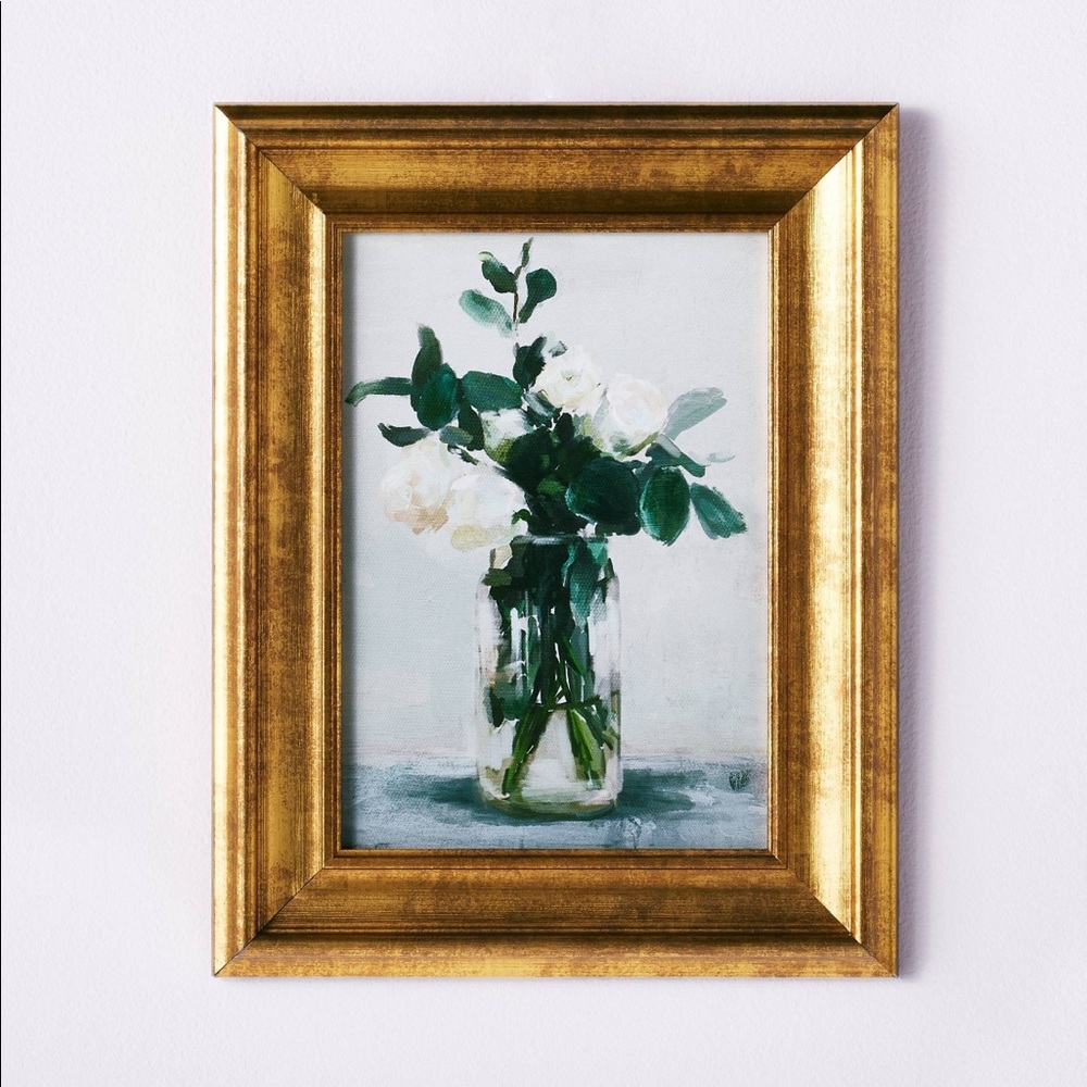 Studio McGee 11” x 14” Framed Floral Canvas